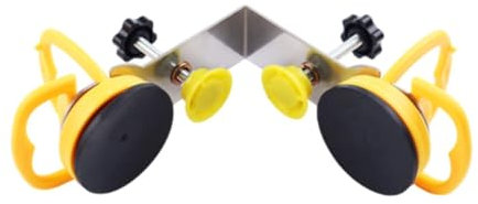 Qianly Outil de Couture de Pierre En Verre de Marbre Robuste, Outil de Couture Sans Couture à Angle Droit, Assemblage et Nivellement de Couture à 90 Degrés, Double Ventouse