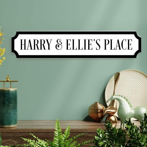Personalised Printed Street Signs - Weatherproof House Name Plaques for Outside - Personalised Signs and Plaques - Bar Signs Outdoors - Doors - Rooms - Houses - Sheds - Dog Kennel - Funny