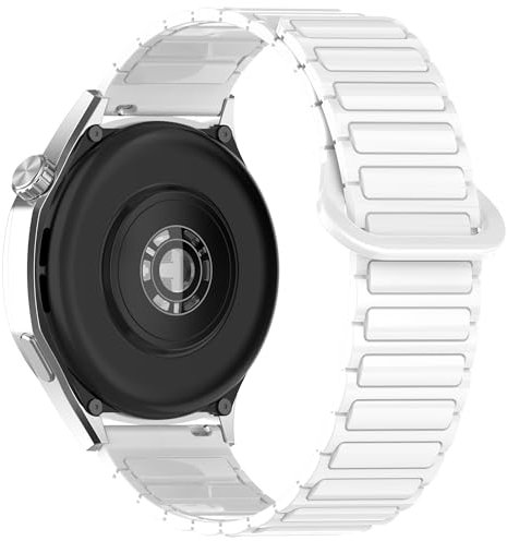 RuenTech Kompatibel für UPDEI Smartwatch Armband S5, Silikon Ersatzband Uhrenarmband Silikonband für UPDEI Smartwatch UP54 1,83 Zoll (Weiß)