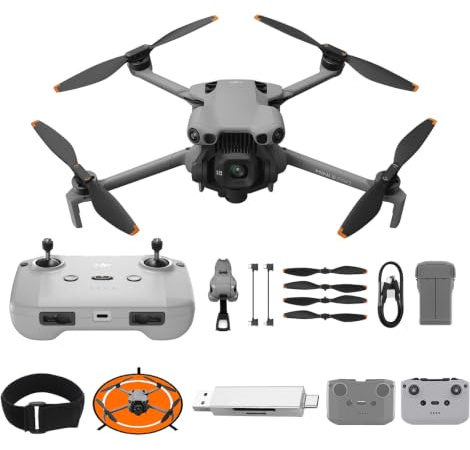 DJI Mini 5 Pro mit Kartenleser + Ladestecker, Ultraleichte Faltbare 4K Drohne Kamera, 1-Zoll CMOS, Omnidirektionale Hinderniserkennung, ActiveTrack 360°, 225°-Gimbal-Rotation, C0