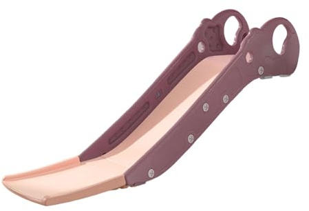 JWQFBC Toboggan pour Enfants Toboggan et Rampe Prolongée Jouet D'Intérieur Surface Sans Aspérités Base Antidérapante Matériau Facile à Nettoyer Adapté pour E, Rose