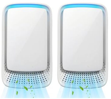 2026 Upgrade Luftreiniger mit Ionisator: 2 Stück Air Purifier Ionizer Generator,Negativ Lonen Luftreiniger für Büro, Zimmer, Badezimmer, Rauch, Haustiere, Geruch,Geruch Säubern
