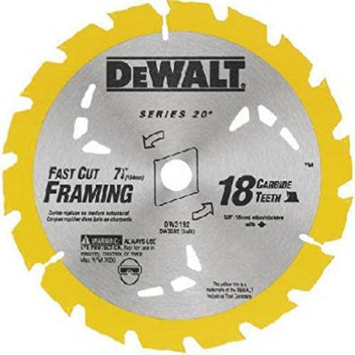 Dewalt Accessories 7-.25in. 18T Portable Construction Blade Carbide Tipped DW3592