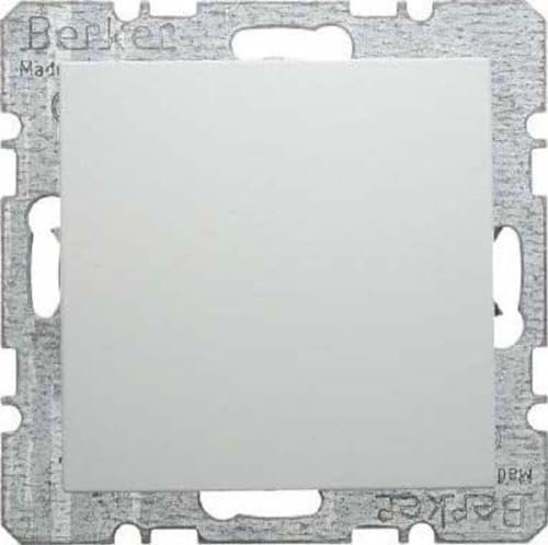 Hager – Platte Blind mit Keilrahmen Greifer S1/B1/B3/B7 Weiß Polar