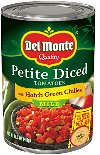 Del Monte Petite gewürfelte Tomaten mit grünen Chilis, 411 ml, 12 Stück
