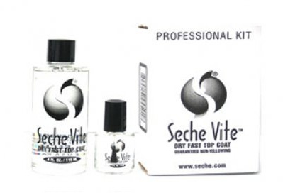 Seche Vite Fast Drying Top Coat Professional Size, con flacone di ricarica (top coat)