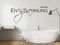 GRAZDesign Wandtattoo Bad Entspannung, Wandaufkleber Badezimmer Wand Aufkleber - 68x30cm / 070 schwarz