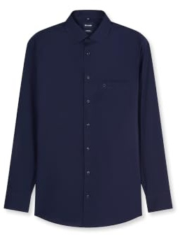 OLYMP Herren Businesshemd Langarm Luxor,Einfarbig,Comfort fit,New Kent