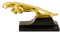 Kunst & Ambiente - Legendäre Kühlerfigur der Marke Jaguar - Leaper - Bronzefigur - signiert von Milo - Panther Skulptur Art Deco - Luxus Deko Figur in Bronze
