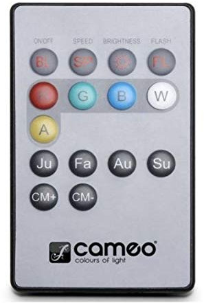 Cameo FLAT PAR CAN REMOTE - Infrarot Fernbedienung für PAR CAN Scheinwerfer