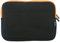 Emartbuy Black/Orange 15-17 Inch Water Resistant Neoprene Soft Zip Case Cover Sleeve With Orange Interior & Zip Compatible with Laptops Listed Below