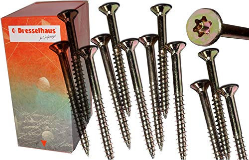 Torx Spanplattenschrauben 5,0 x 80 mm, Dresselhaus JD79, I-Stern, 200 Stk/Paket