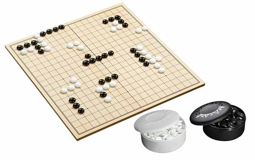 Philos 3210 - Go & Go Bang-Turnier, Klappbares Holzspielbrett, Strategiespiel