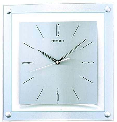 Seiko Elegant Wall Clock, Silver, 37.5 x 6.7 x 34.6 cm