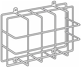 ESYLUX Schutzkorb für SLE, 205 x 290 x 105 mm, weiß, 1566462