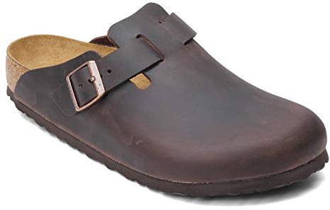 Birkenstock Unisex Boston Soft Footbed, Habana Oiled Leather, 38 M EU