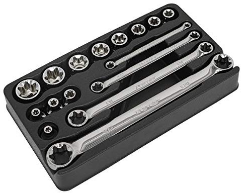 Sealey Ak61801 TRX-Star 3/8Sq Drive Socket and Spanner Set 16Pc