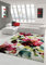 Designer Teppich Moderner Teppich Wohnzimmer Teppich Blumenmotiv Creme Grün Türkis Rosa Pink Größe 160x230 cm