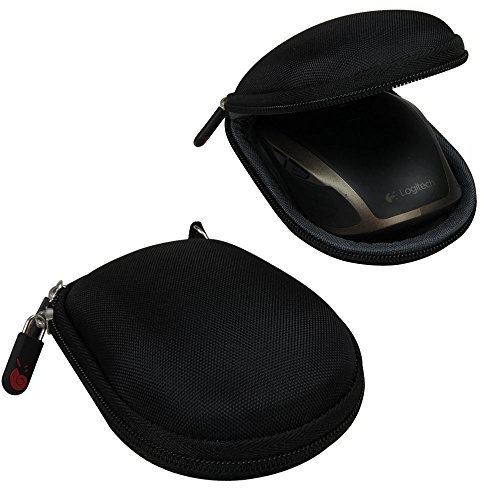 Hermitshell Travel Hart Eva Lagerung Tasche Schutz hülle Etui Tragetasche Beutel Compact Größen und karabiner für Logitech MX Anywhere 1 2 Gen Wireless Mobile Mouse Maus