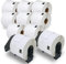 BETCKEY - 10 Rollen DK-11202 Versandetiketten Kompatibel mit Brother, 62mm x 100mm, 3000 Etiketten für Brother QL Etikettendrucker (2 Wiederverwendbare Etikettenhalter)