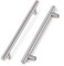 Probrico Pack of 5 Brushed Nickel Stainless Steel 256mm Hole Centers Kitchen Cabinet T Bar Handle Furniture Drawer Pulls Cuoboard Knobs UK Domestic Delivery