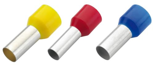 WETEC Aderendhülsen isoliert, Querschnitt 1,00 mm², Länge 14 mm, rot (Aderendhülse) (Pack à 100 Stück)