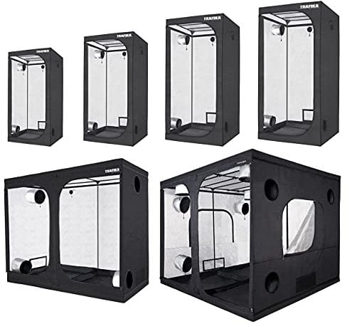 TRAFIKA Armario Cultivo Interior 100x100x200cm / Grow Tent/Grow Box/Armario Cultivo Indoor/Armario Grow Hidropónico/Reflectividad Mylar Premium 97%