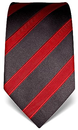 Vincenzo Boretti Herren Krawatte reine Seide gestreift edel Männer-Design zum Hemd mit Anzug für Business Hochzeit 8 cm schmal/breit