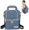 ThreeH Bebé Biberones Bolsas isotérmica bolsa enfriadora de leche materna capas dobles mochila bolsa de bomba de mama para el almuerzo al aire libre BD06 Blue