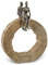 Moritz Skulptur Be Together I 39 x 28 x 7 cm I schwarz-Gold I Dekoration Holz Metall zum Hinstellen I Dekoartikel aus Holz I Wohndeko modern I Dekoration I Schreibtisch Deko I Deko Skulpturen