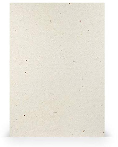 PAPERADO 25x Bastelkarton DIN A4 - Terra Vanilla Creme Beige 220 g/m² Tonkarton - Dickes Bastelpapier in 29,7 x 21 cm Malen, Basteln perfekte Bastelpappe