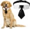 HACRAHO Hunde-Krawatte, 1 Packung Hunde-Smoking-Halsband mit schwarzer Krawatte, verstellbares Hundehalsband mit Schnellverschluss-Schnalle (L)