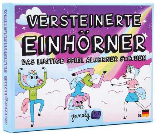 Gamely Versteinerte Einhörner: Das lustige Party-Spiel alberner Statuen, in Taschengröße. Schnell erlernt & familienfreundlich - EIN Spiel zum gemeinsamen Lachen für Kinder und Erwachsene.