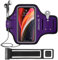 iPhone 13 mini, 12 mini Armband, JEMACHE Water Resistant Gym Sports Workouts Running Arm Band Case for iPhone 13mini,12mini (Purple)