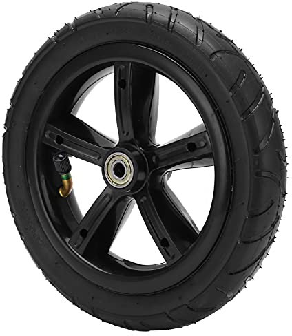 8-Zoll-Reifen 200 x 45 Schlauch, 8 Zoll 200 x 45 Luftrad Universalgummi Anti-Rutsch-Stoßdämpfung Langlebig mit Nabe und Lagern für Elektroroller