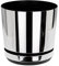 KORAD Mirror Indoor Plant Pots with Drainage Holes and Matching Saucer, Round, Modern and Decorative Flowerpot for All Houseplants, 6 sizes, 25 colours (16 cm)