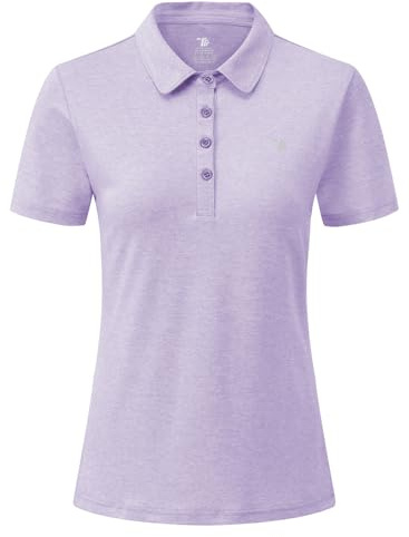 YSENTO Damen Golf Poloshirt Kurzarm Polohemd Dry Fit | Schnelltrocknend Atmungsaktiv Sport Tennis Lady-Fit T-Shirts