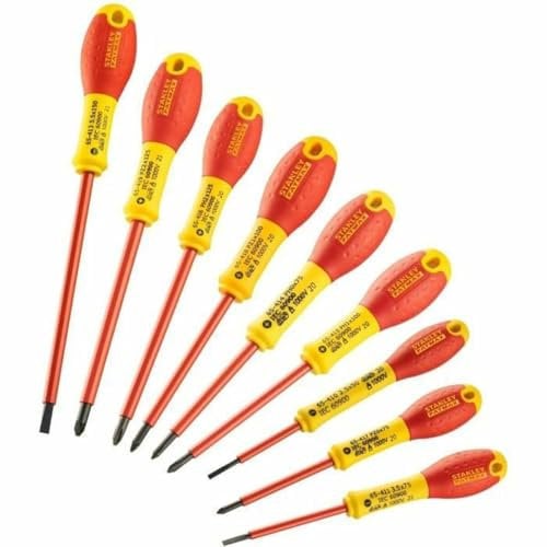 Stanley VDE - Set di cacciaviti isolati, 10 pezzi, colore: nero