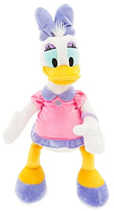 Disney Store Daisy Duck Offizielles mittelgroßes Kuscheltier für Kinder, 33 cm, Kuscheltier mit Stickereien und weicher Oberfläche, geeignet ab 12 Monaten