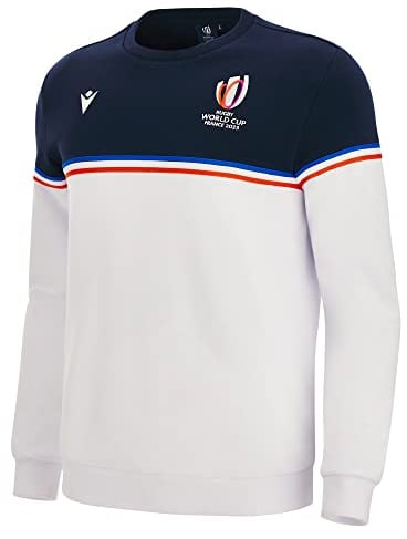 Macron RWC 2023 Cotton Roundneck Rugby Sweatshirt (Navy-White)
