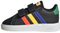 adidas Jungen Unisex Kinder Grand Lifestyle Hook and Loop Shoes Tennisschuhe, Core Black/Lucid Blue/Court Green, 26.5 EU