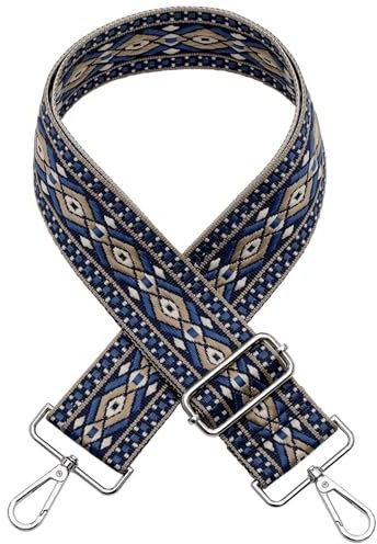 Verstellbar Schulterriemen 5CM Schultergurt Damen & Herren Breit Taschengurt für Handtaschen Riemen A-blau