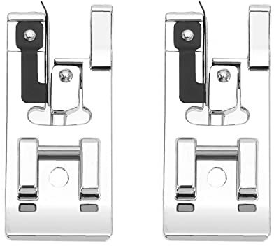 2-teiliger Overlock-Nähfuß für Alle Snap-On-Nähmaschinen mit Niedrigem Schaft, Kompatibel mit Singer, Kompatibel mit Brother, Kompatibel mit Babylock
