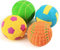 SCHITEC Quietschende Hundebälle, [4 Stück] Latex Welpen Hundespielzeug, Interaktive Hundebälle mit Quietscher für Kleine Hunde, 2.4'' Soft Bouncy Fetch Play Bälle Spielzeug