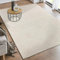 the carpet Rio - moderner und weicher Teppich Wohnzimmer Schlafzimmer mit Anti-Rutsch-Rücken und 3D-Optik, Flauschige Oberfläche, pflegeleicht und robust, Creme, 80 x 300 cm