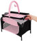 Joie Junior Sleep & Dream Travel Nursery Cot Toy In Pink & Black | Detachable Changing Unit and Play Bar | Lightweight Travel Dolls Crib For Children Aged 3+.