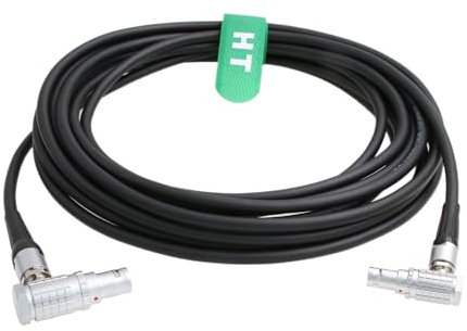 HangTon Kabel für DJI Ronin 2 Tethered Control Handle to RS2 RS3 Pro Communication Expansion Adapter Camera Focus Control Right Angle 6 Pin to 6 Pin 10M