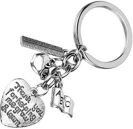 Holibanna Schlüsselanhänger Zum Lehrertag Aus Edelstahl Geschenkideen Für Lehrerin Schlüsselanhänger Für Lehrer
