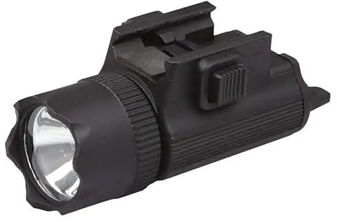 Linterna con Picatinny para Pistolas | Uso Exclusivo Deportivo. Linterna para carabinas de Aire y Airsoft. Linterna para Pistolas raíl de 22mm (100 lúmeres)