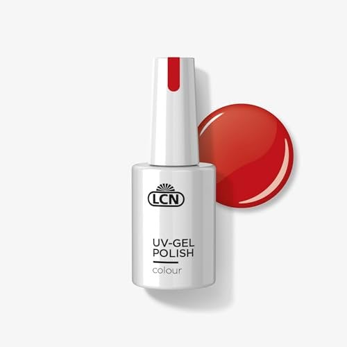 LCN UV-Nagellack Classic Red – Deckender und langanhaltender Shellac – Schonende Soak-off Ablösung – Vegan, tierversuchsfrei und HEMA-frei – 10 ml